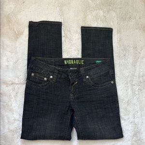 Hydraulic dark gray denim jeans 9/10 short
